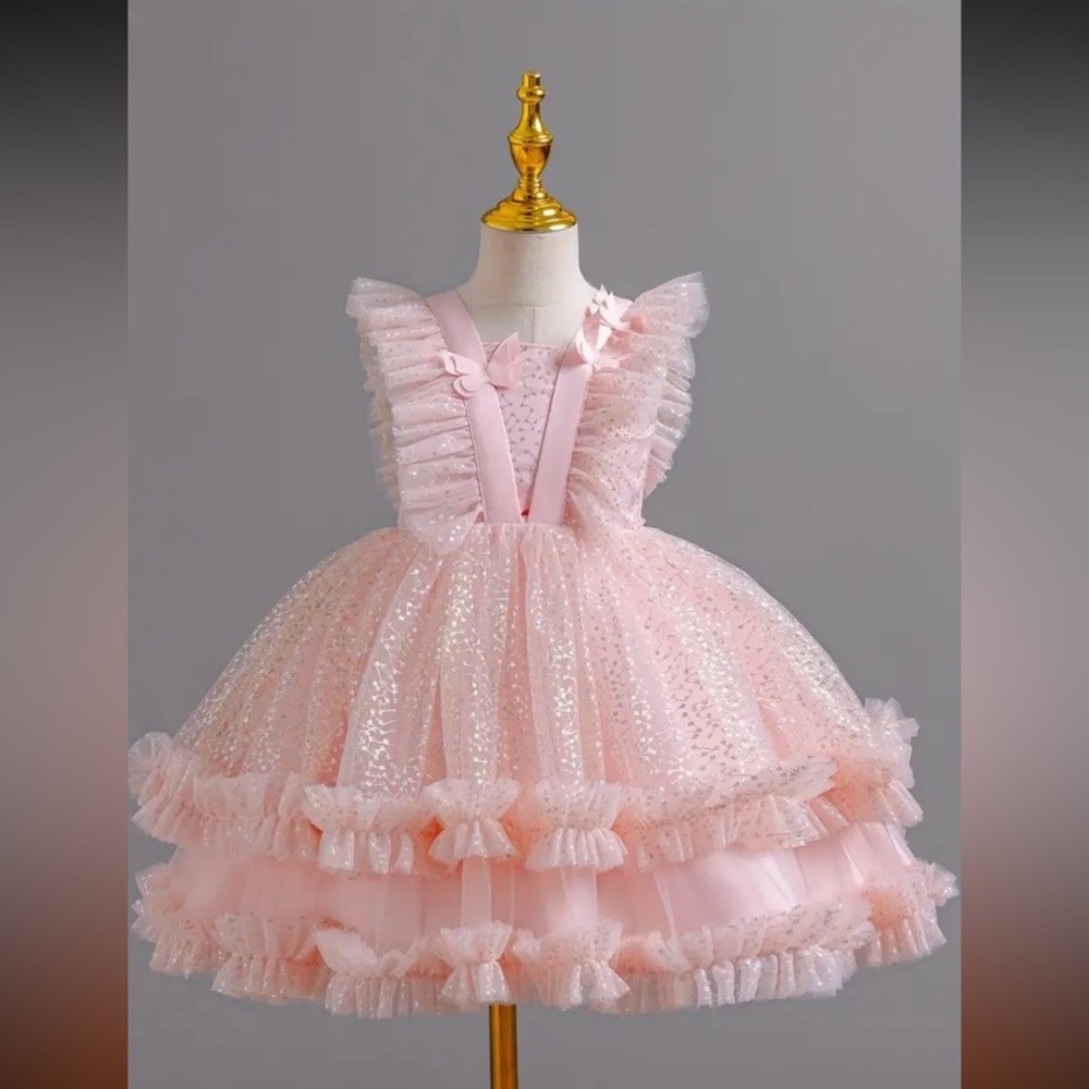 Babygirl Dress for a Special Occasion- Pink - 12M